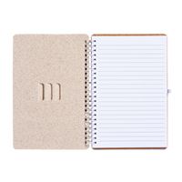 QUADERNO AD ANELLI IN SUGHERO CON STAND